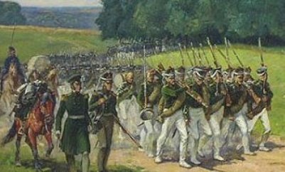 Арьергард русской армии. Худ. Чагадаев. Арьергард русской армии. Худ. Чагадаев.