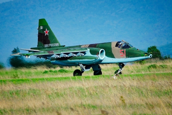 Модернизированы штурмовик Су-25СМ на базе ВВС Черниговка в Приморье Модернизированный штурмовик Су-25СМ на базе ВВС Черниговка в Приморье