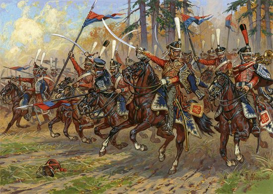 Атака Изюмских гусар. Атака Изюмских гусар.