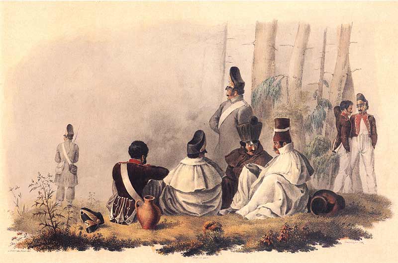 Французы на биваке перед Гжатском, 2 сентября 1812 г. Худ. Фабьер дю Фор. Французы на биваке перед Гжатском, 2 сентября 1812 г. Худ. Фабьер дю Фор.
