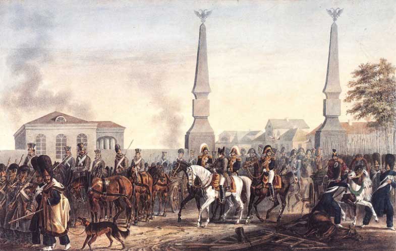 У Калужской заставы, Москва, 19 октября 1812 года. Худ. Фабьер дю Фор У Калужской заставы, Москва, 19 октября 1812 года. Худ. Фабьер дю Фор