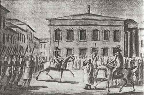 Вступление русской гвардии в Вильну 17 (5) декабря 1812 года. Вступление русской гвардии в Вильну 17 (5) декабря 1812 года.