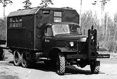 ВАРЭМ в каркасно-металлическом кузове СН на шасси ЗИЛ-157КЕ. 1954 год ВАРЭМ в каркасно-металлическом кузове СН на шасси ЗИЛ-157КЕ. 1954 год